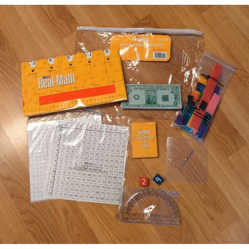 SRA Real Math Individual Manipulative Kit Grades 3-6 McGraw Hill Homeschool